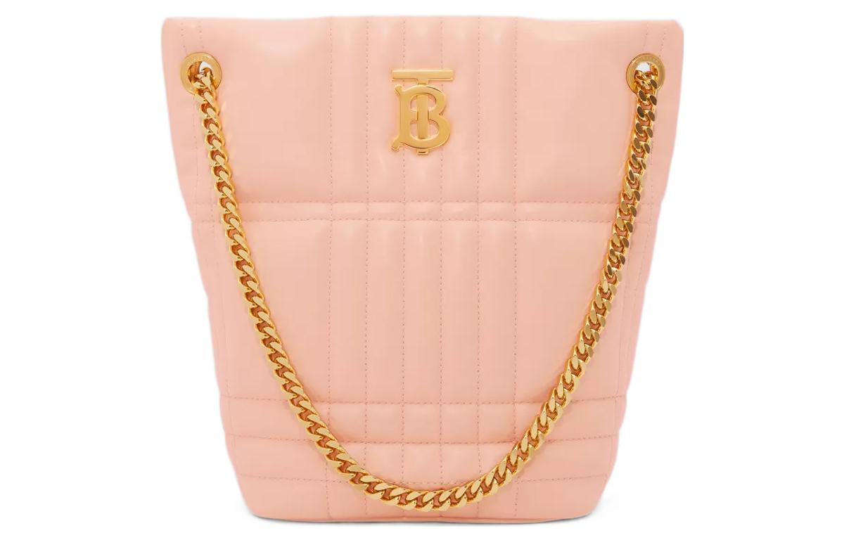 

Burberry Сумка Lola Bag из овчины, через плечо, маленькая, женская, персиково-розовая