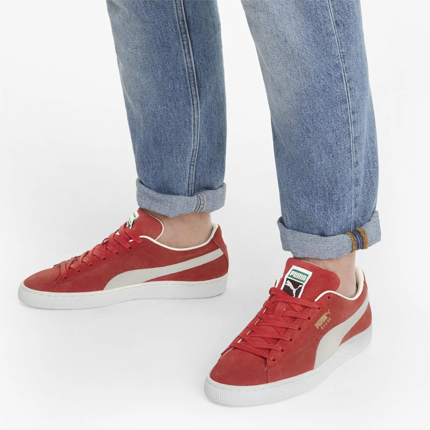 Кроссовки Puma Unisex Wildleder Classic XxiLeichtathletik-Schuh, Red High Risk Red Puma — фото 2