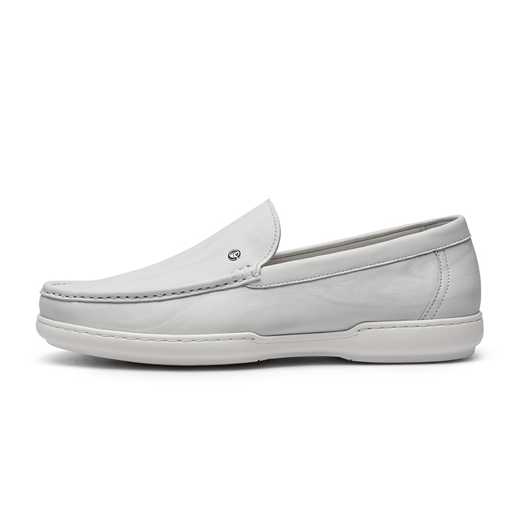 

GOLDLION Коричневые, белые и черные лоферы для мужчин, цвет White