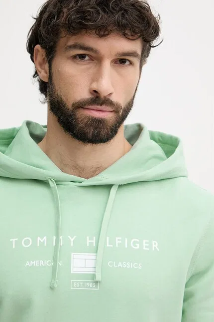 Худи Tommy Hilfiger туркусовый — фото 4
