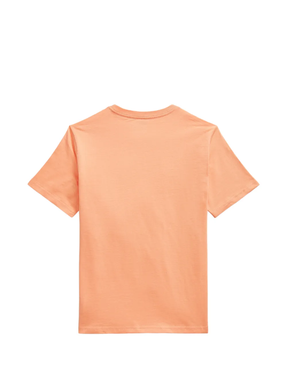 Футболка с вышивкой и круглым вырезом Polo Ralph Lauren Kids, оранжевый — фото 2