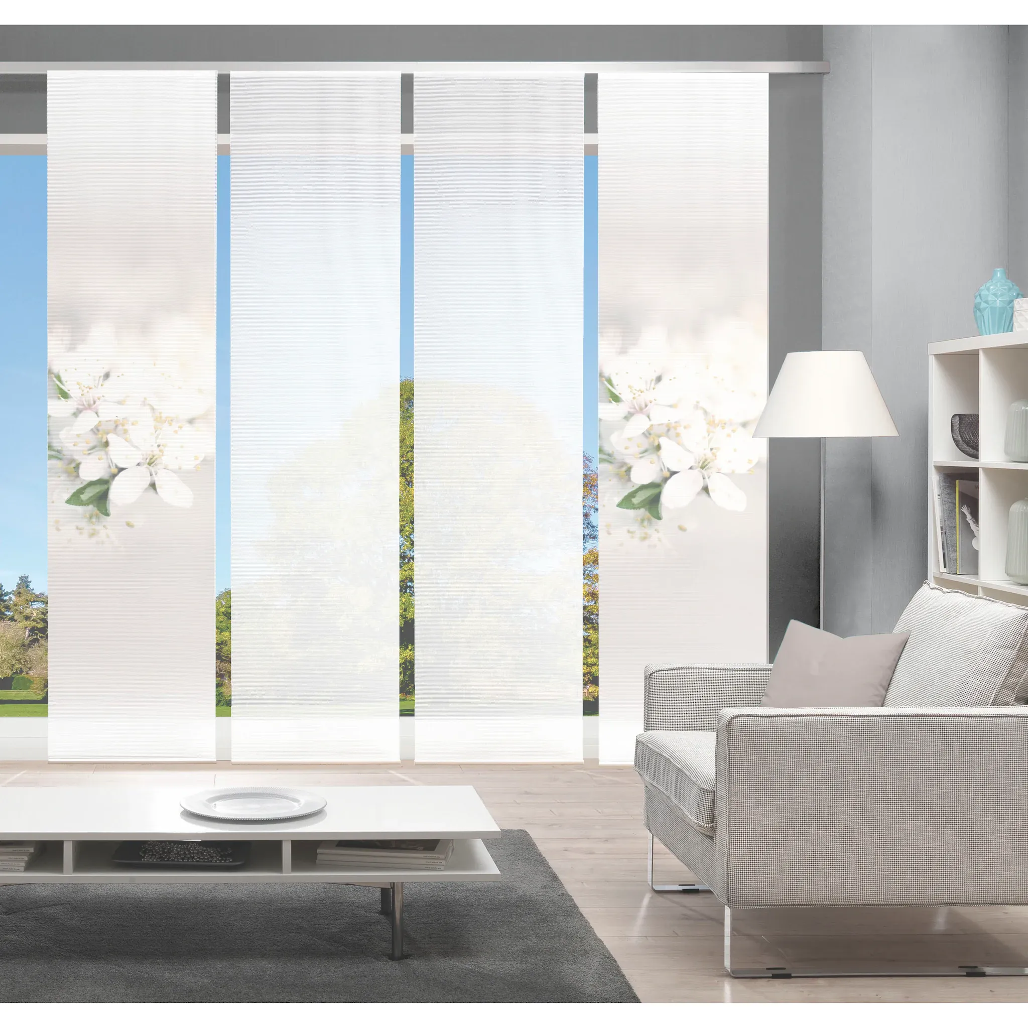 

Раздвижные шторы Vision S «PULSA SET OF 4», (4 шт.), имитация бамбука, цифровая печать, цвет naturfarben