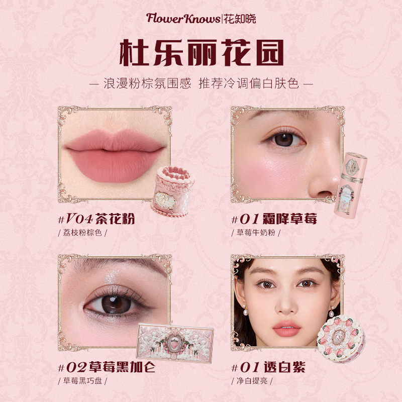 Набор косметики Sweetheart Box из коллекции Strawberry Cupid Natural Matte Adherent Flower Knows, sweetheart strawberry sauce — фото 4