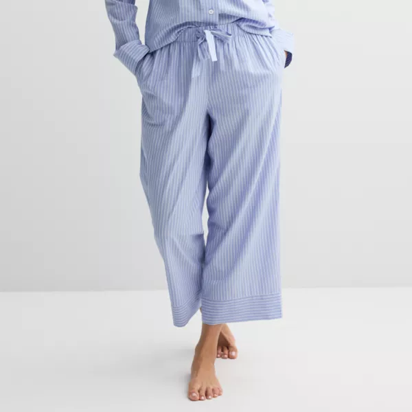

Женские тканые пижамные штаны Sonoma Goods For Life, цвет white stripe