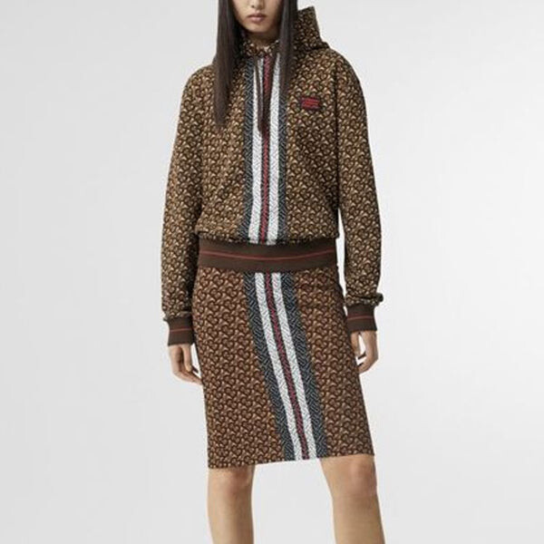 Худи из хлопка Burberry, свободный, коричневый — фото 3