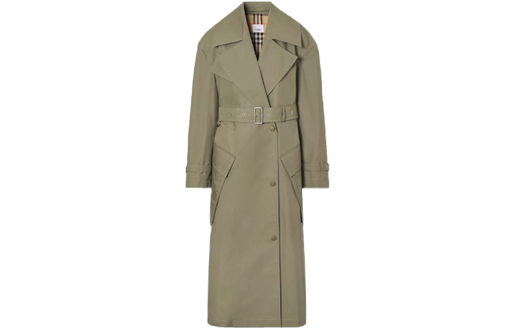 Тренч Burberry Laxton Gabardine, Темный папоротниково-зеленый — фото 2