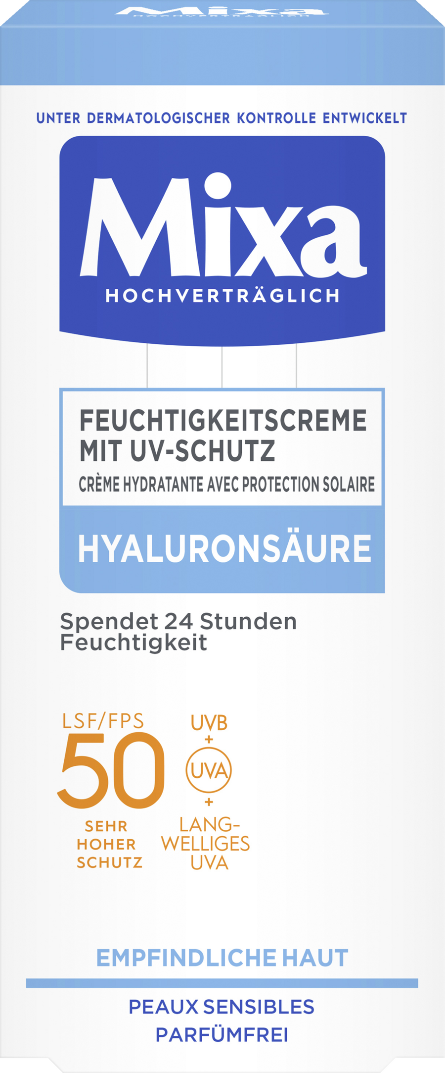 

Дневной крем Mixa Feuchtigkeitscreme mit UV-Schutz LSF 50