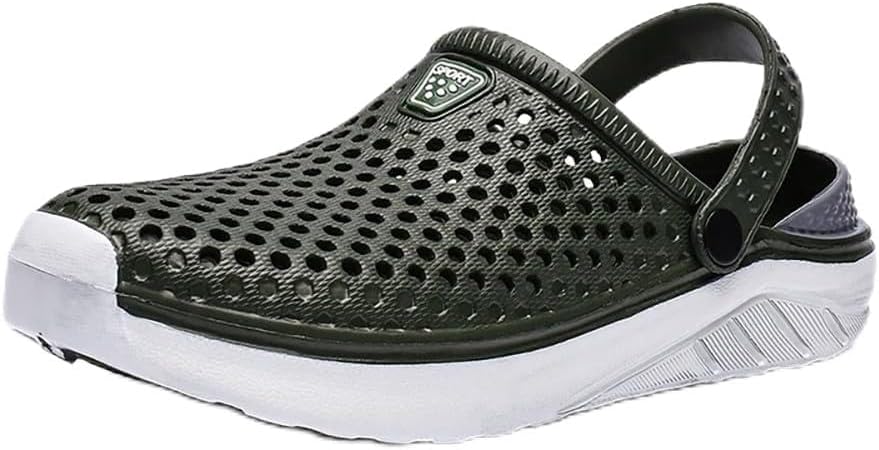 

OBABO Унисекс модные пляжные сандалии с толстой подошвой, водонепроницаемые противоскользящие сандалии-шлепанцы для женщин и мужчин, зеленый