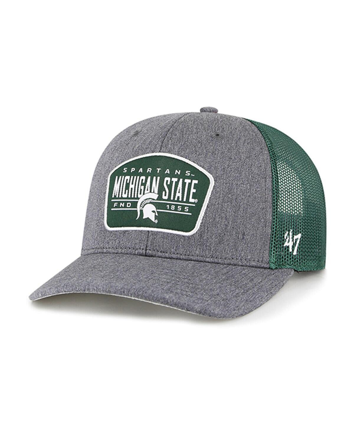 

Мужская угольная кепка Michigan State Spartans Slate Trucker Snapback '47 Brand
