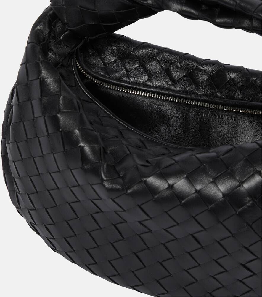 Кожаная сумка-тоут Jodie Teen Bottega Veneta, черный — фото 3