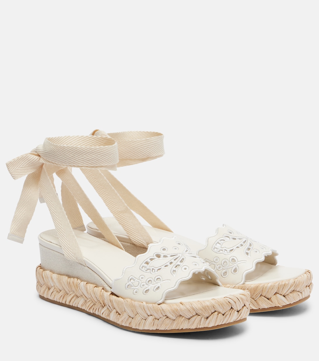 Arlee 60 вышитые эспадрильи на клиновидной подошве Jimmy Choo, Latte/Natu