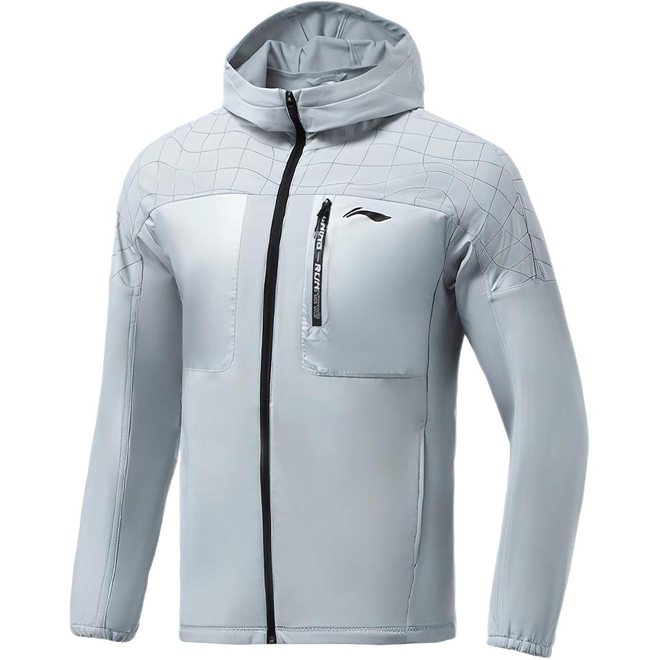 

Куртка для бега LiNing Men's Coin Gray, Серый, Куртка для бега LiNing Men's Coin Gray