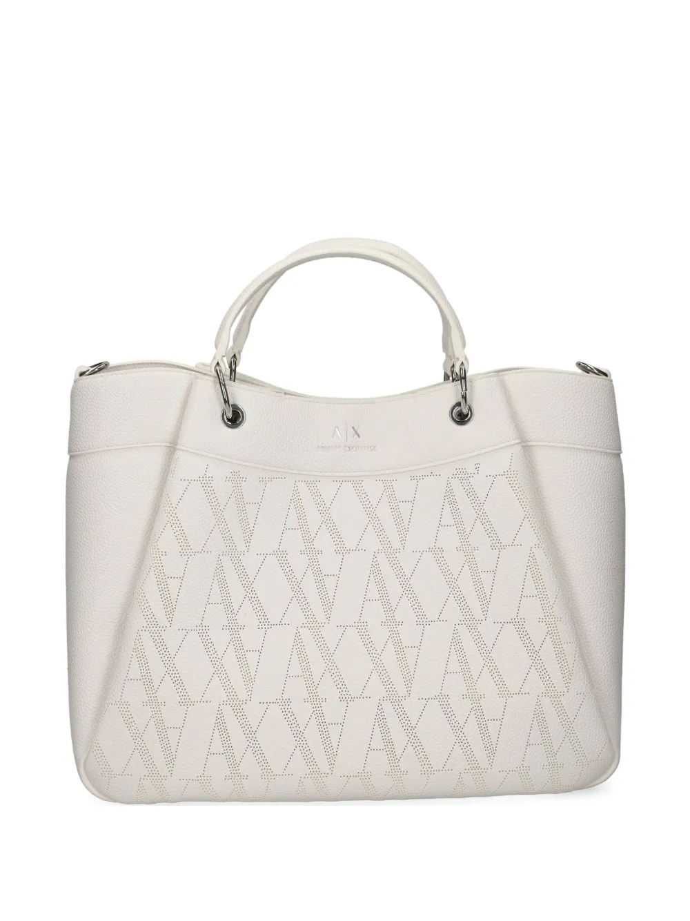 

Сумка-тоут с монограммой Armani Exchange, белый