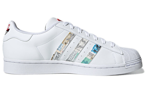 Кроссовки оригинальные суперзвезды обувь Adidas, белый — фото 2
