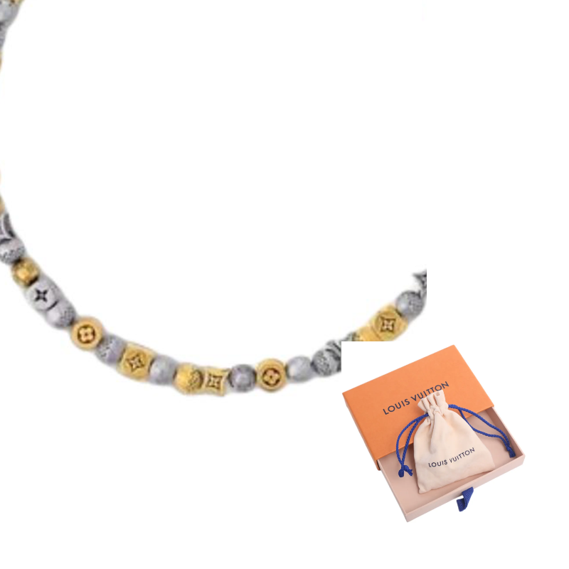 

LOUIS VUITTON Мужские металлические ожерелья Damier Party Multicolor