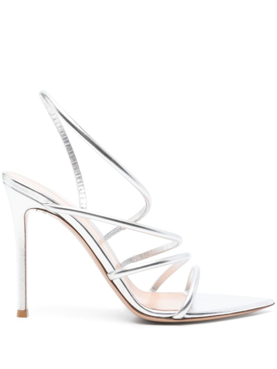 Сандалии Ettie 105 мм Gianvito Rossi, серебряный