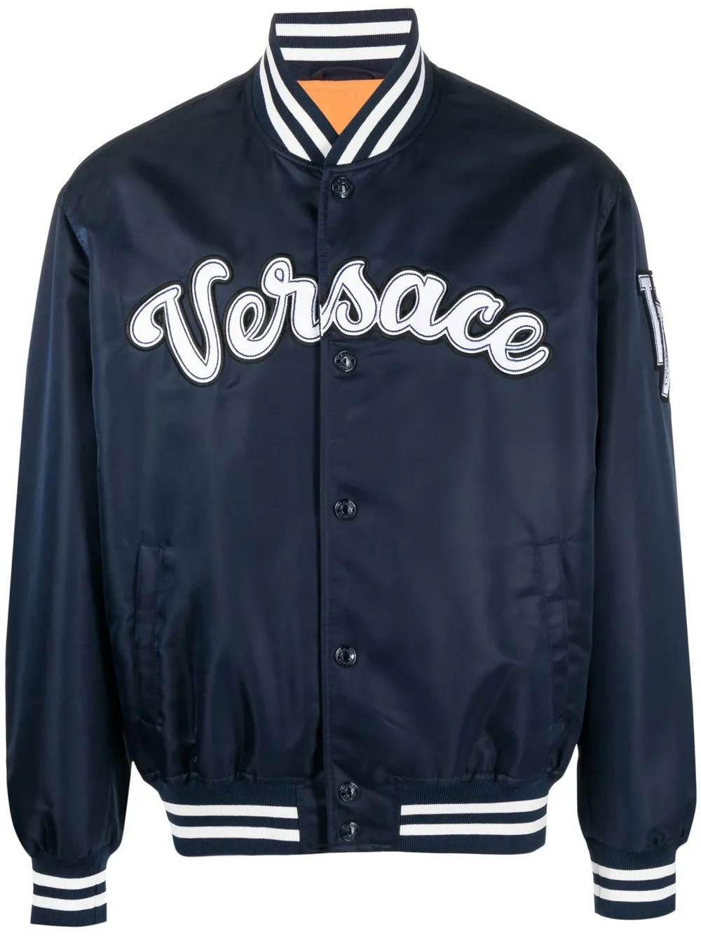 

Бомбер с логотипом VERSACE, синий