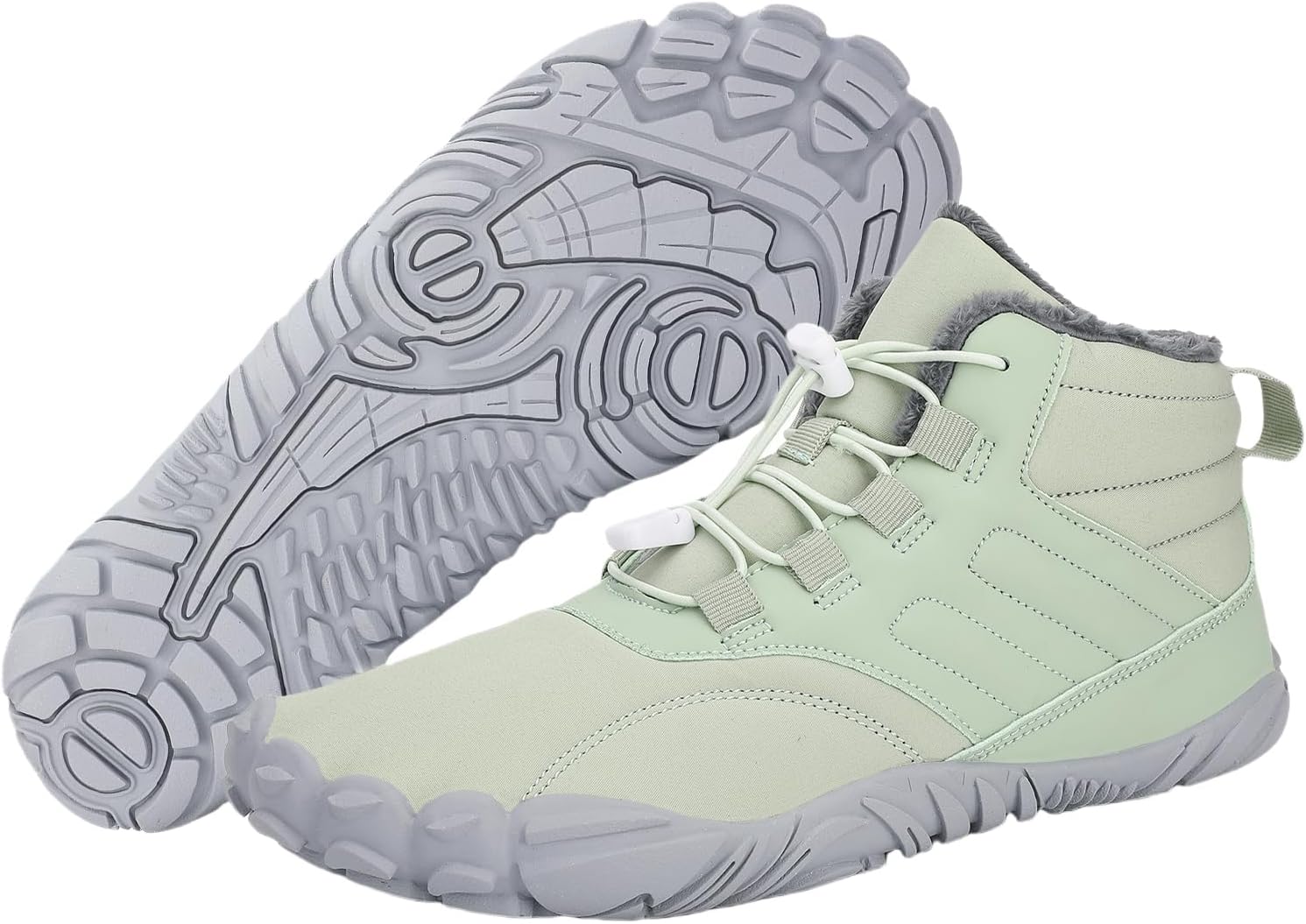 

Теплые зимние ботинки с меховой подкладкой Generic, зеленый