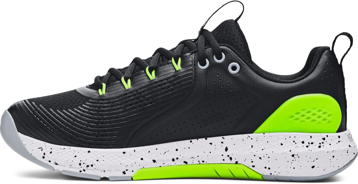 Under Armour мужские кроссовки Charged Commit Tr 3, (006) Black/Lime Surge/White — фото 2