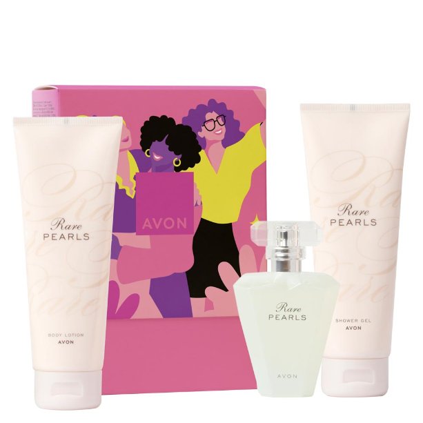 

ПОДАРОЧНЫЙ НАБОР AVON RARE PEARLS ИЗ 3 КОСМЕТИЧЕСКИХ КОРОБОК ПОДАРОЧНАЯ КОРОБКА