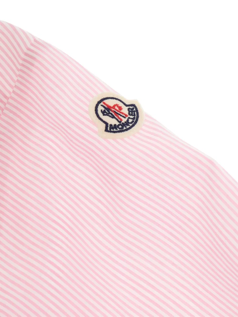 Комплект из полосатых шорт с кружевной отделкой Moncler Enfant, розовый — фото 3