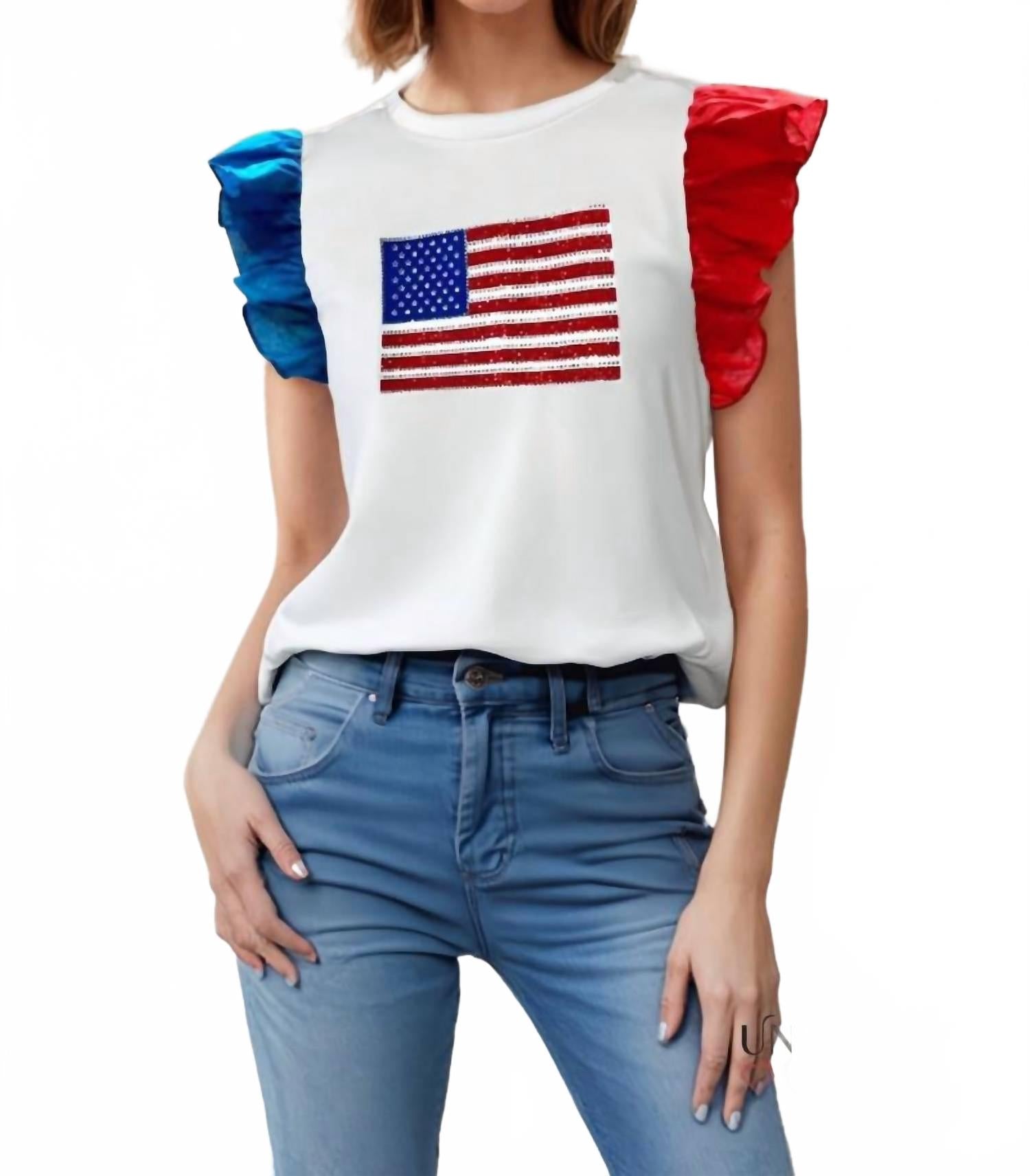 

Белая сияющая футболка Everlynn