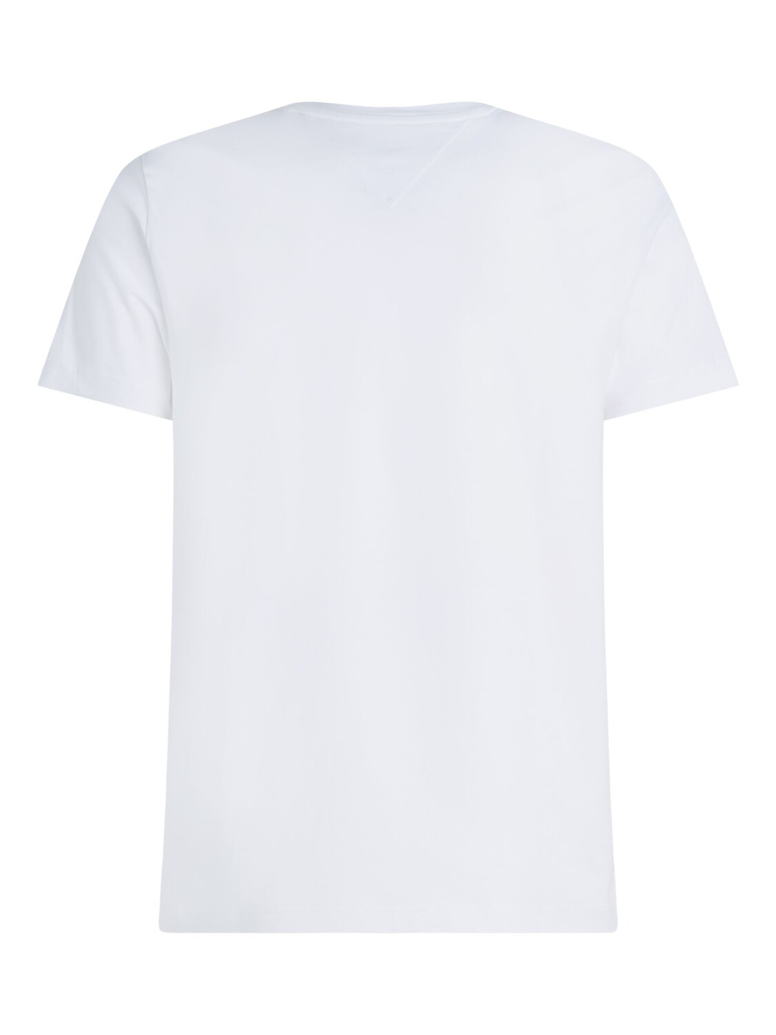 Tommy Hilfiger Core Stretch Slim Fit Футболка с круглым вырезом, белая — фото 2