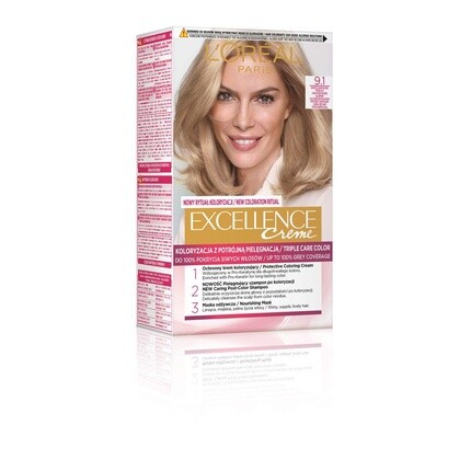 

Краска для волос Excellence 9.1 Очень светлый блондин Popelate 268G, L'Oreal