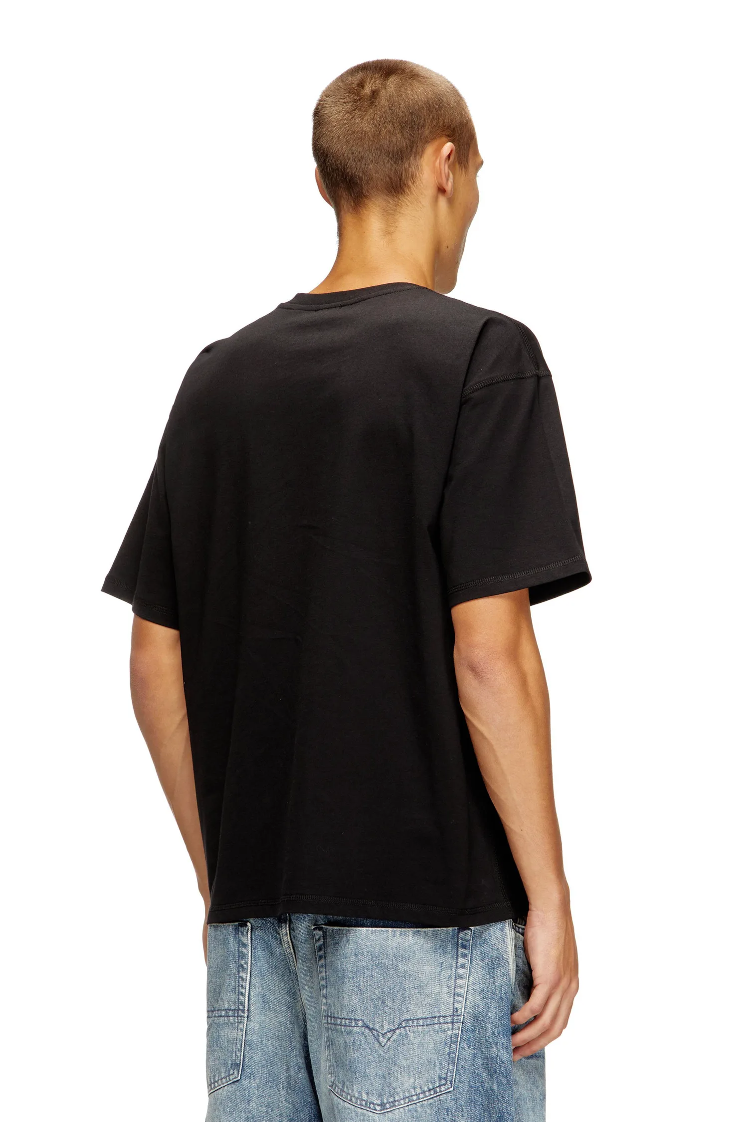 Мужская футболка T-LUCIEN-IHBI Diesel, black — фото 4