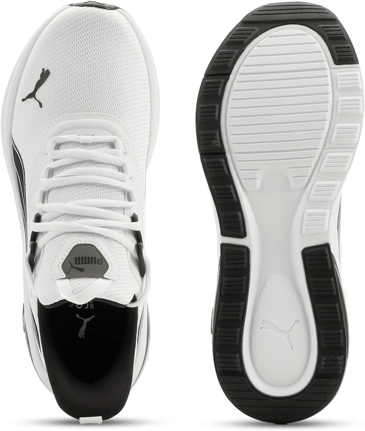 Кроссовки Puma Seeker Herren-Schuhe, Puma Weiß Puma Schwarz Flach Mittelgrau — фото 3