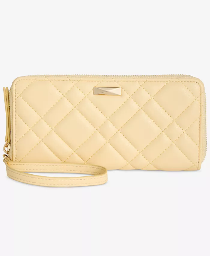 

Косметичка на молнии Hazel Zip-Around Quilt I.N.C. International Concepts, желтый