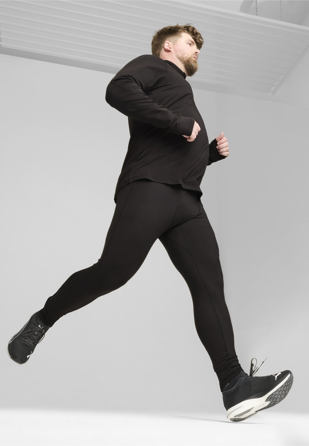 

Футболка с длинным рукавом Run Cloudspun Zip Puma, черная