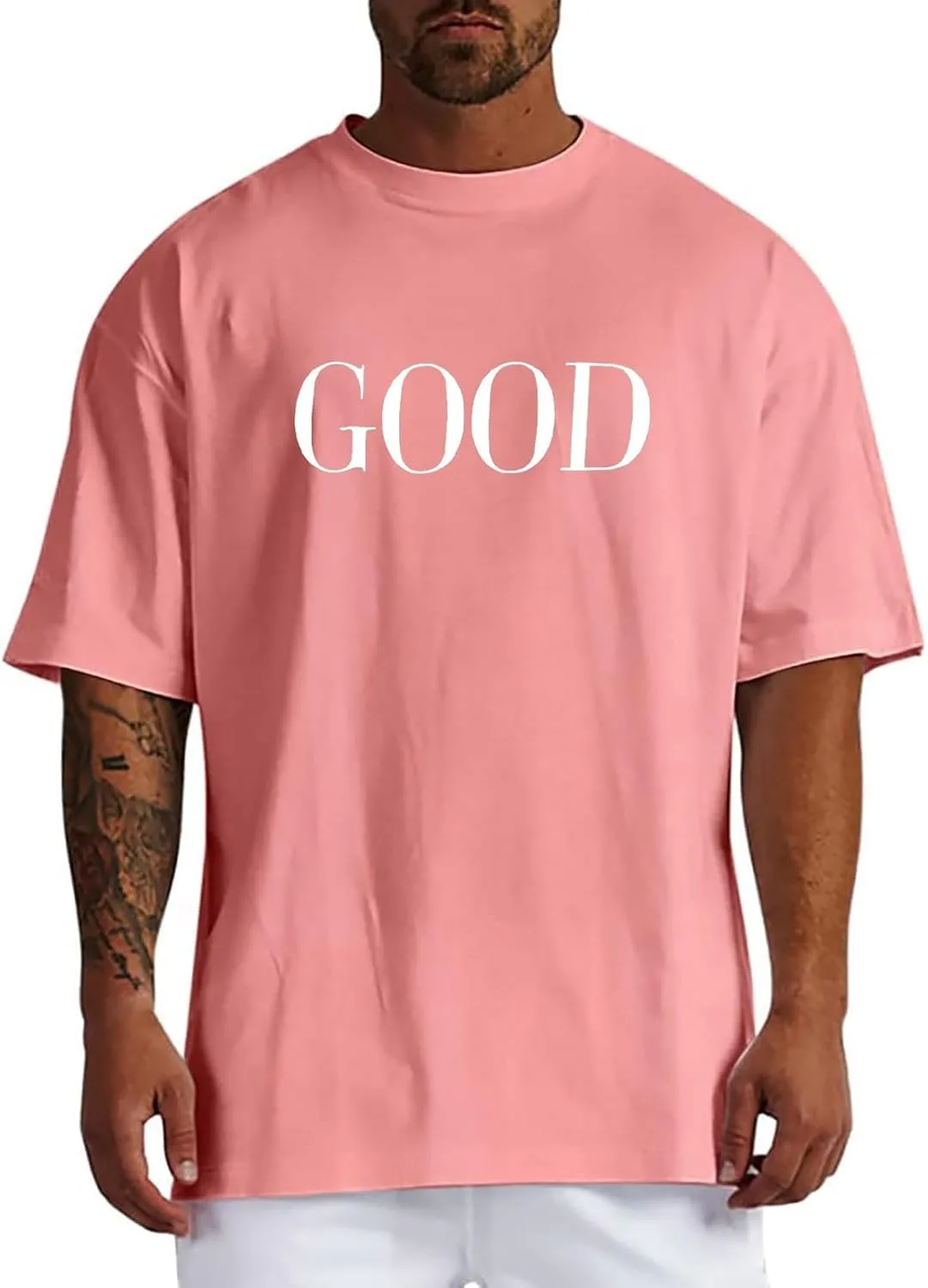 

Мужская футболка Oversized с принтом Letter Printed