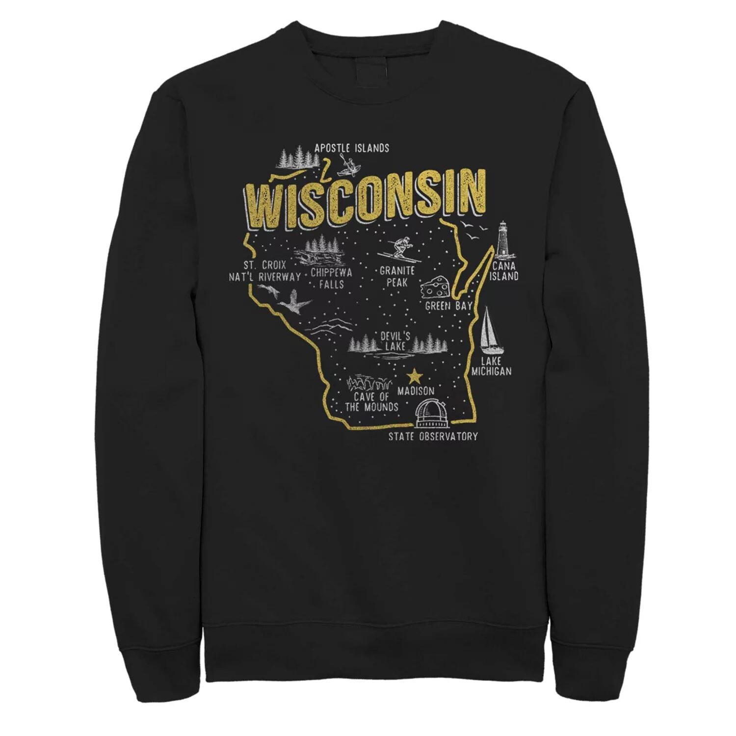 

Флисовая футболка Fifth Sun Wisconsin для юниоров Fifth Sun