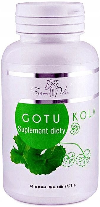 

Farm-vix, Готу Кола+ для улучшения кровообращения, Добавка , 60 капсул Inna Marka