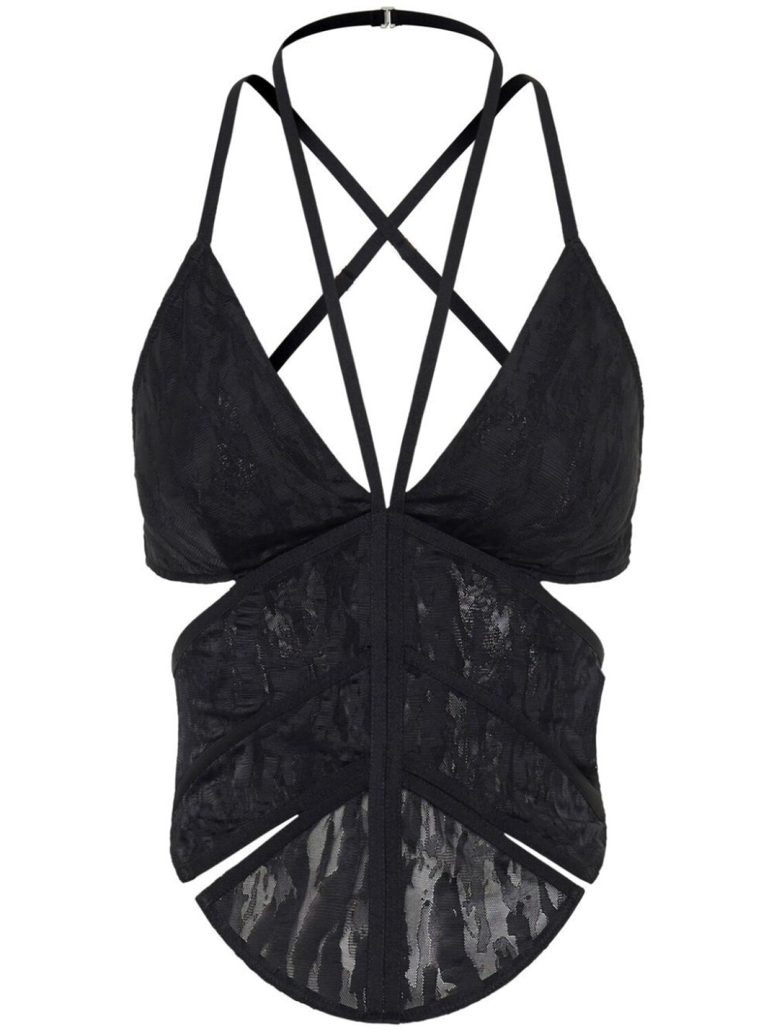 

Dion Lee жаккардовый топ-корсет с камуфляжным узором, черный
