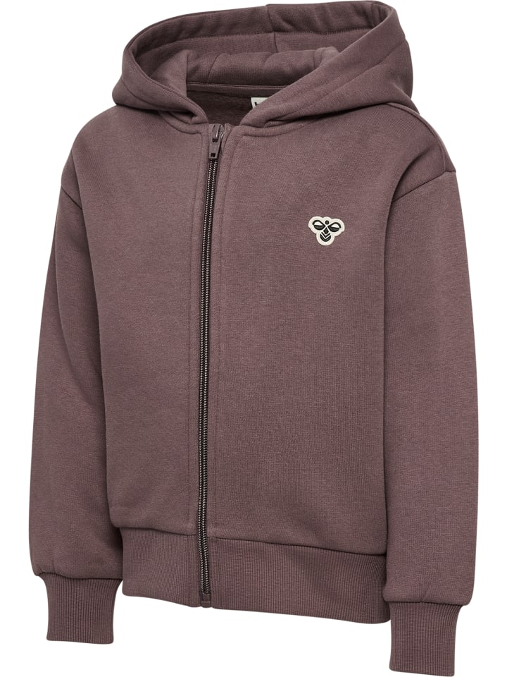 Толстовка Hummel Zip-Up Hoodie Hmljr Loose Kids в цвете PEPPERCORN Hummel — фото 4