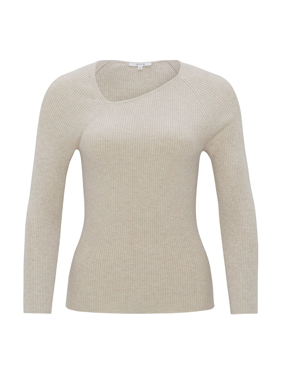 

Тонкий вязаный свитер OPUS Sweater Pinda, кремовый