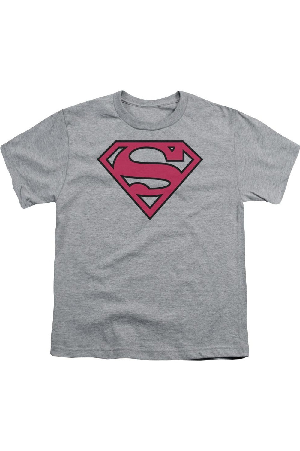 

Футболка с коротким рукавом для детей с красно-черным щитом Superman Gildan