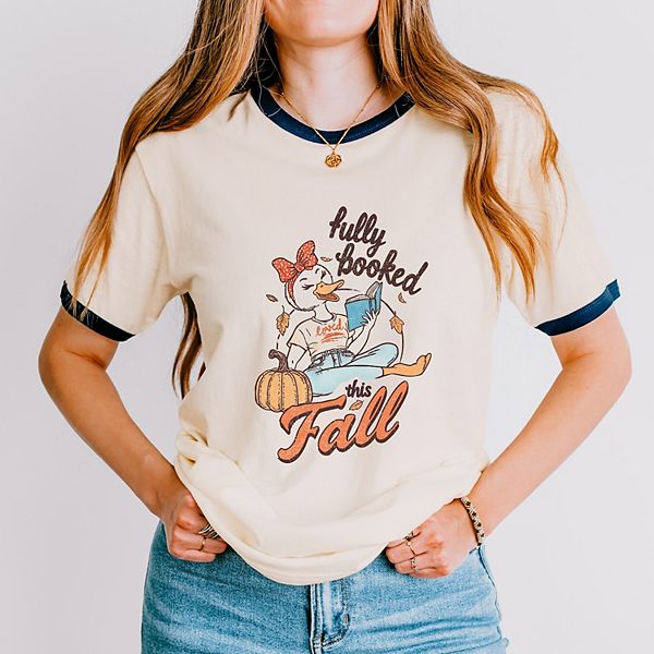 

Футболка с принтом Fully booked this fall Simply Sage Market, Vintage Navy, Зеленый, Футболка с принтом Fully booked this fall Simply Sage Market, Vintage Navy