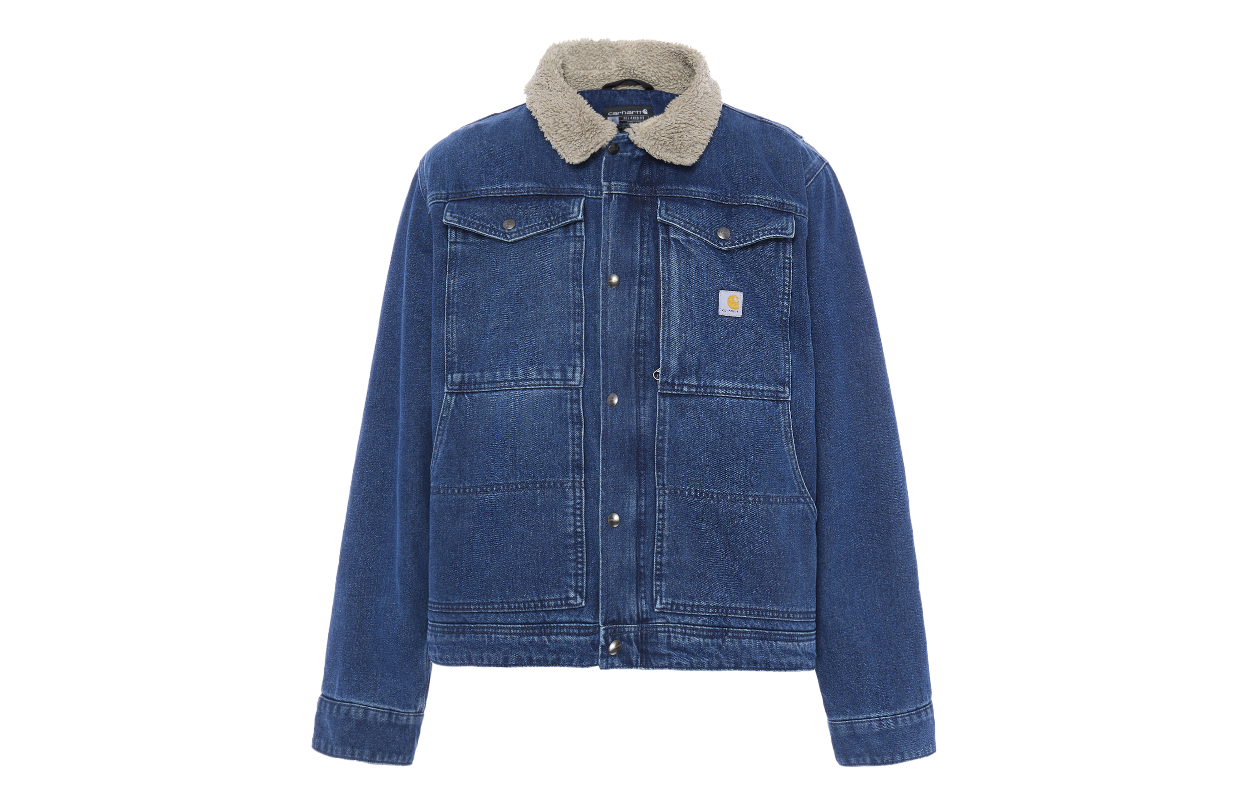 

Carhartt Джинсовая куртка мужская синяя свободного кроя, Beech/Blue