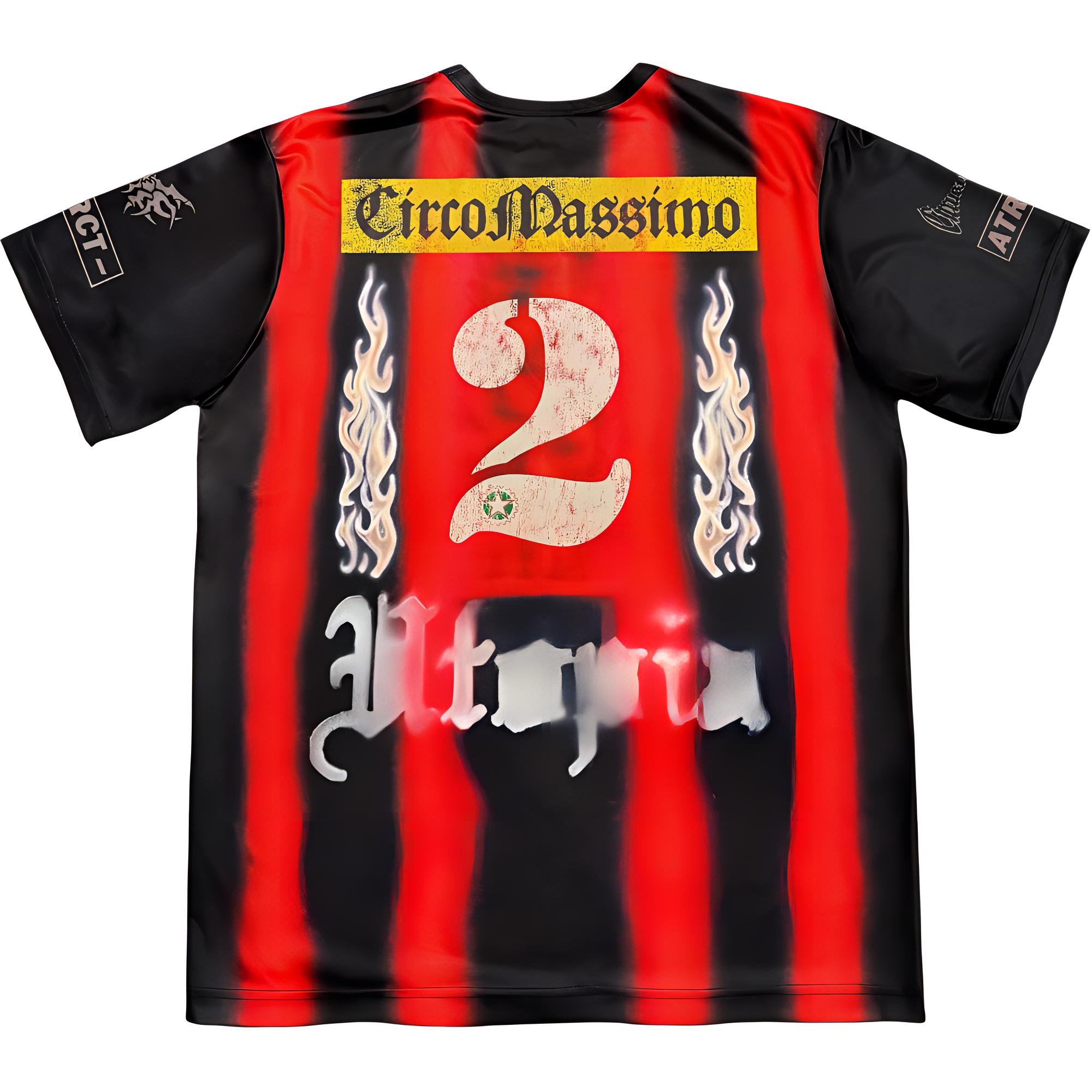 

Футболка Италия Футбольная майка Travis Scott, черно-красная