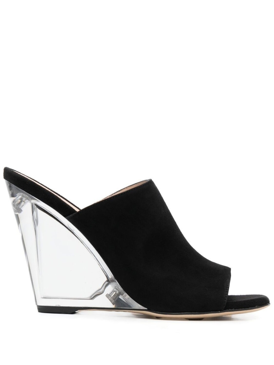 

Stuart Weitzman мюли Sue на прозрачном каблуке, черный