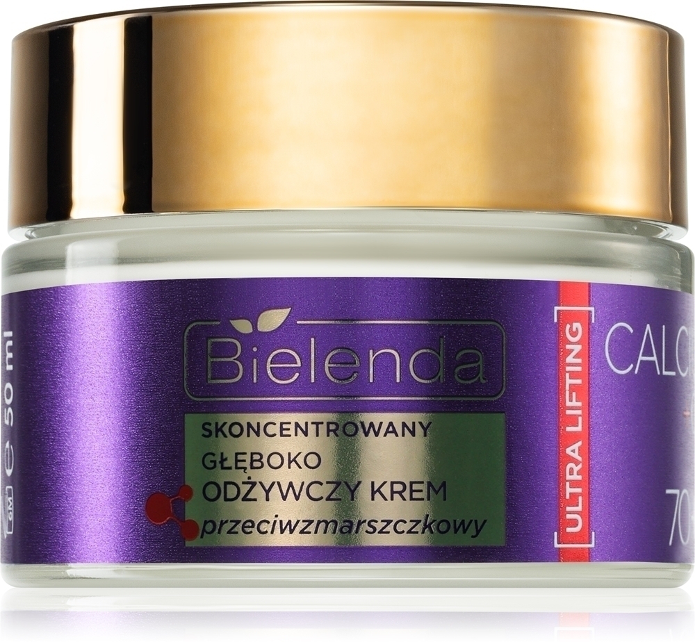 

Концентрированный глубоко питательный крем против морщин с кальцием и Q10 на 70+ дней, ежедневный антивозрастной укрепляющий крем Bielenda, 50 мл