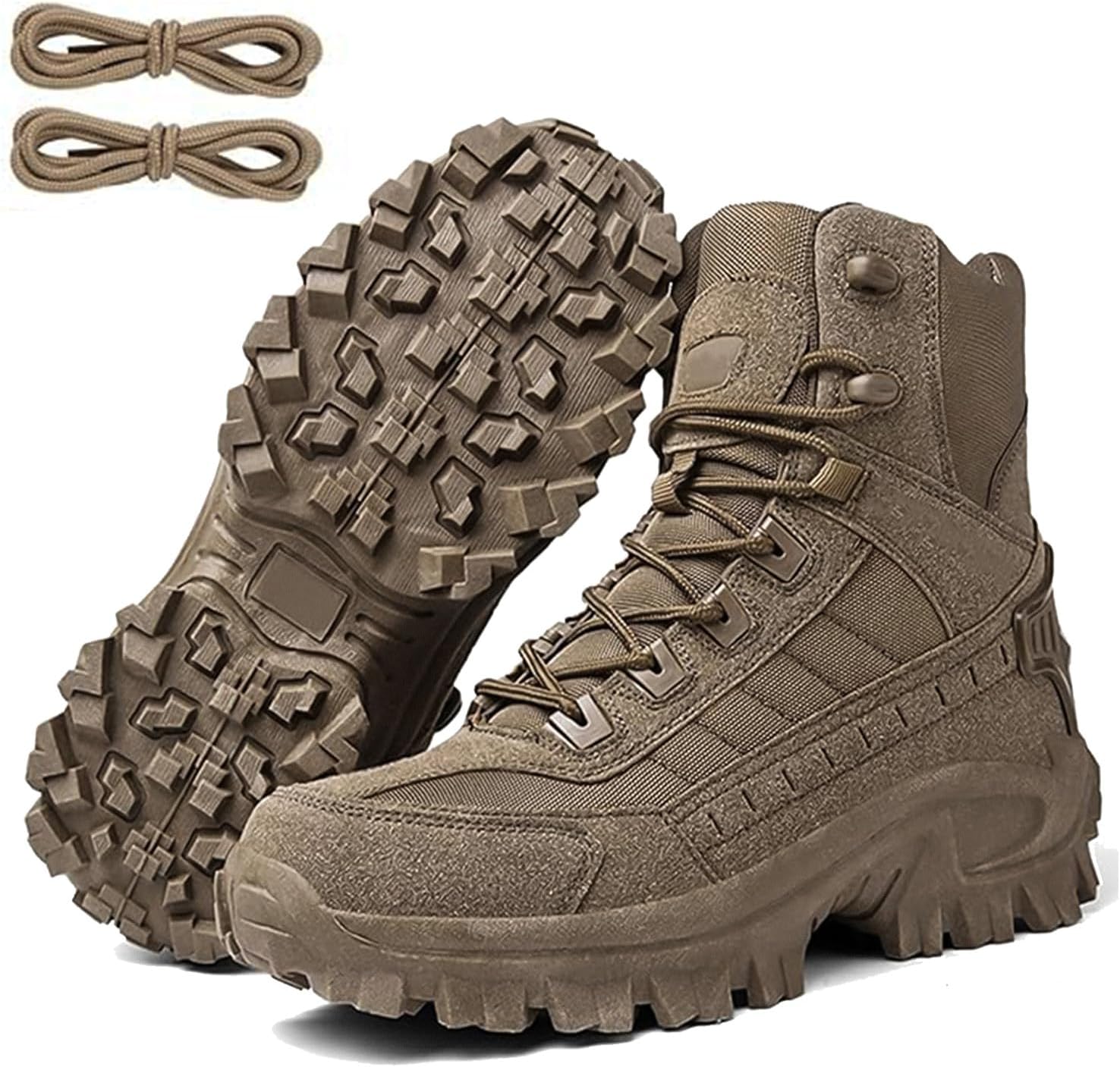 

Зимние кожаные ботинки Kaleluv 2026, мужские ортопедические ботинки с защитой от проколов, водонепроницаемые ботинки для походов с защитой от растяжений, коричневый