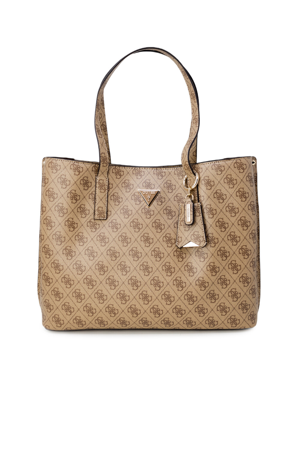 

Сумка Guess с принтом, бежевый