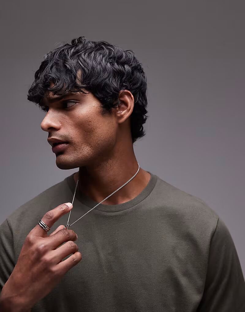 

Футболка Topman прямого кроя цвета хаки