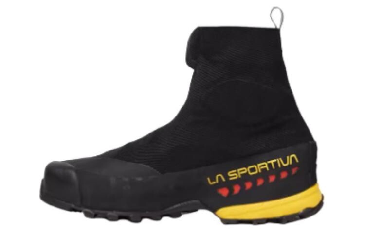 

Кроссовки унисекс высокие черные/желтые La Sportiva