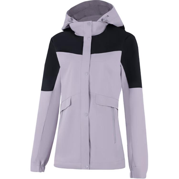 

LINING Женское черное пальто с пурпурным жаккардом, Luojin Purple Black