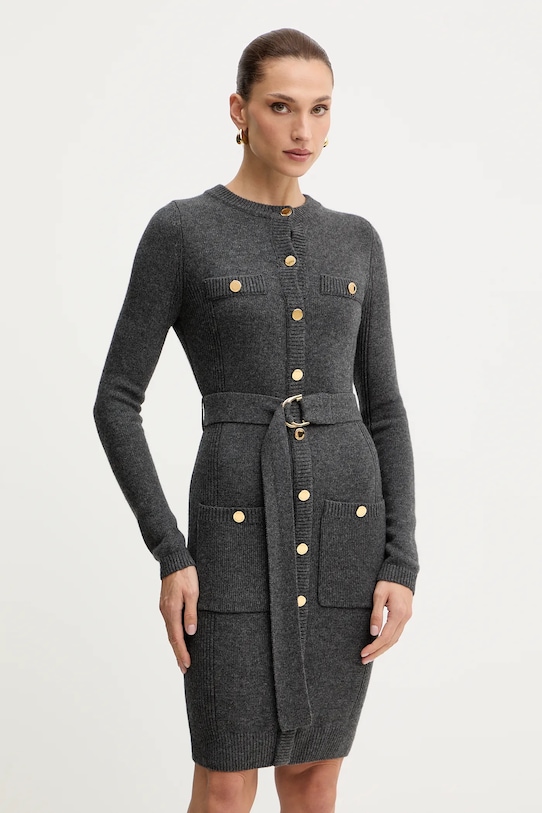 

Кашемировое платье AFRAH Marciano Guess, серый